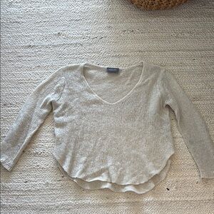 Wooden Ships Cream Knit Sweater